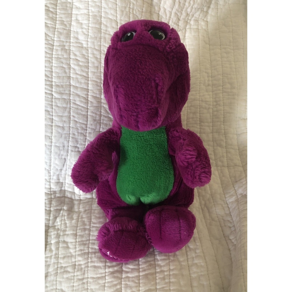 BARNEY Plush Purple Dinosaur 13" Original 1992 Vintage 1992 The Lyons Group